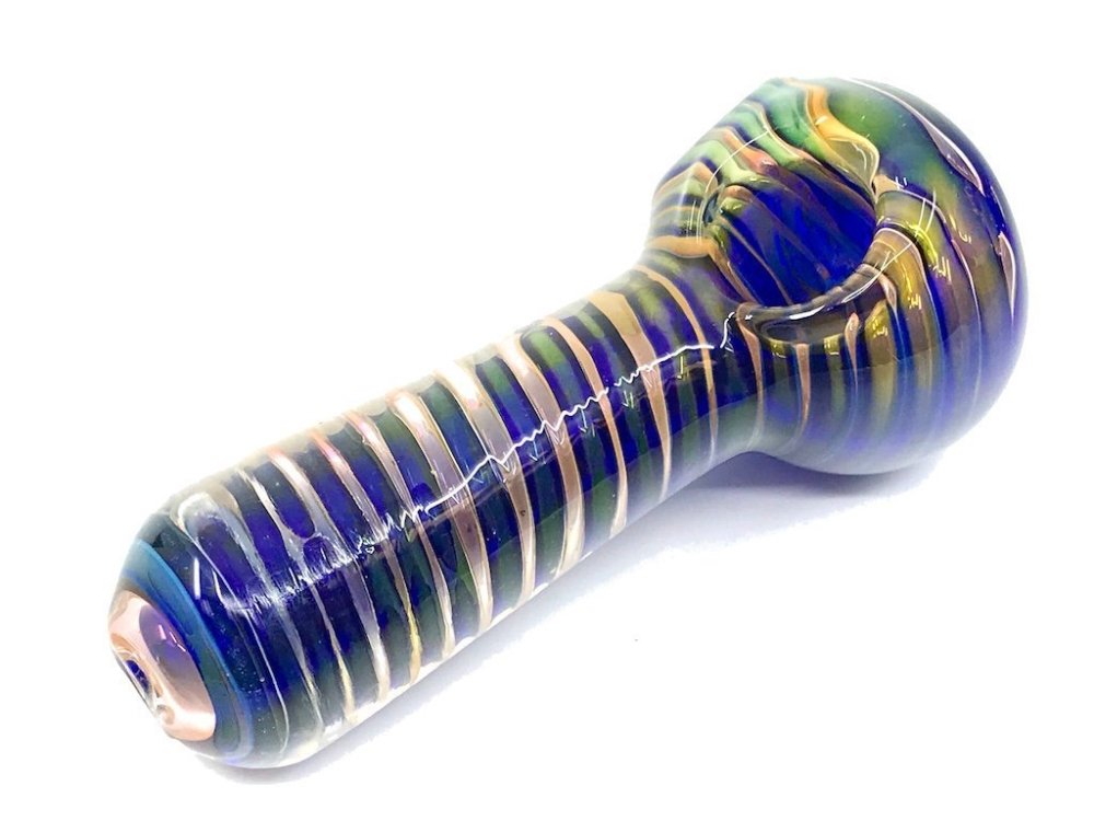 Heavy Blue Pipe - Glass Patriots